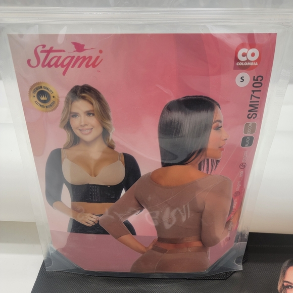 Stagmi Faja Open-Bust Arm Compression Sleeve Anti-Sagging Shaper or Post-Surgery - Picture 14 of 15